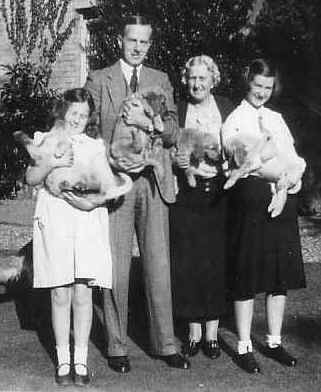From left, Fenella, Basil, Ruth and Angela Dening.