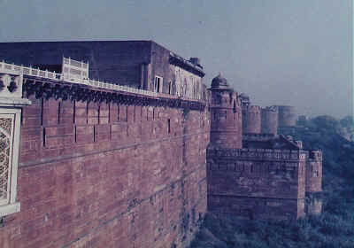 Agra Fort outer walls