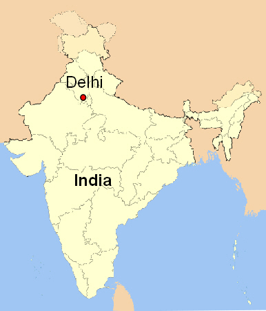 Map of India image courtesy of Wikipedia.