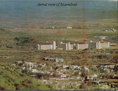 Aerial view of Islamabad